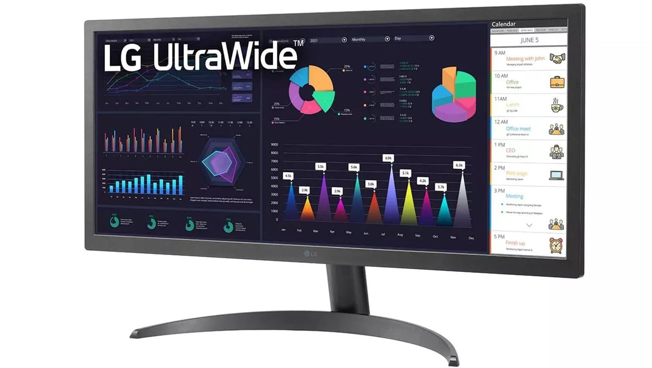 Зовнішній вигляд LG UltraWide 26WQ500-B