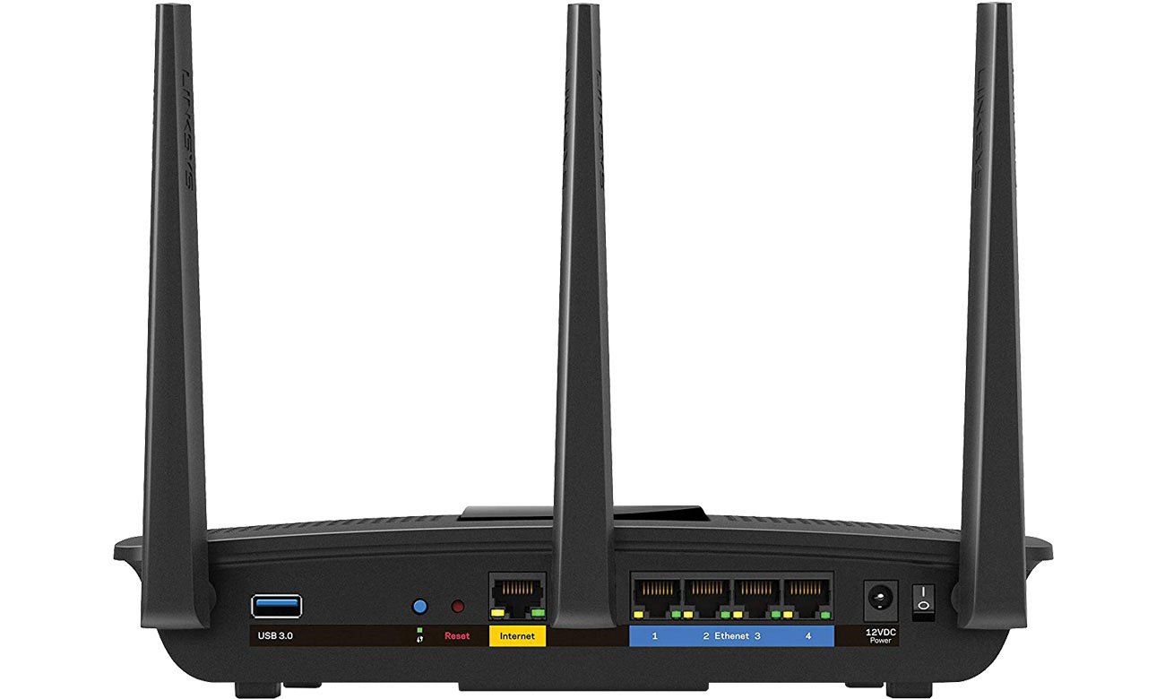 Linksys EA7300 v2 - разъемы USB, LAN