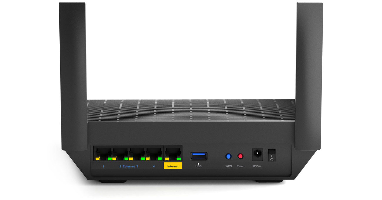 Linksys MR7350 - роз'єми LAN, WAN, USB