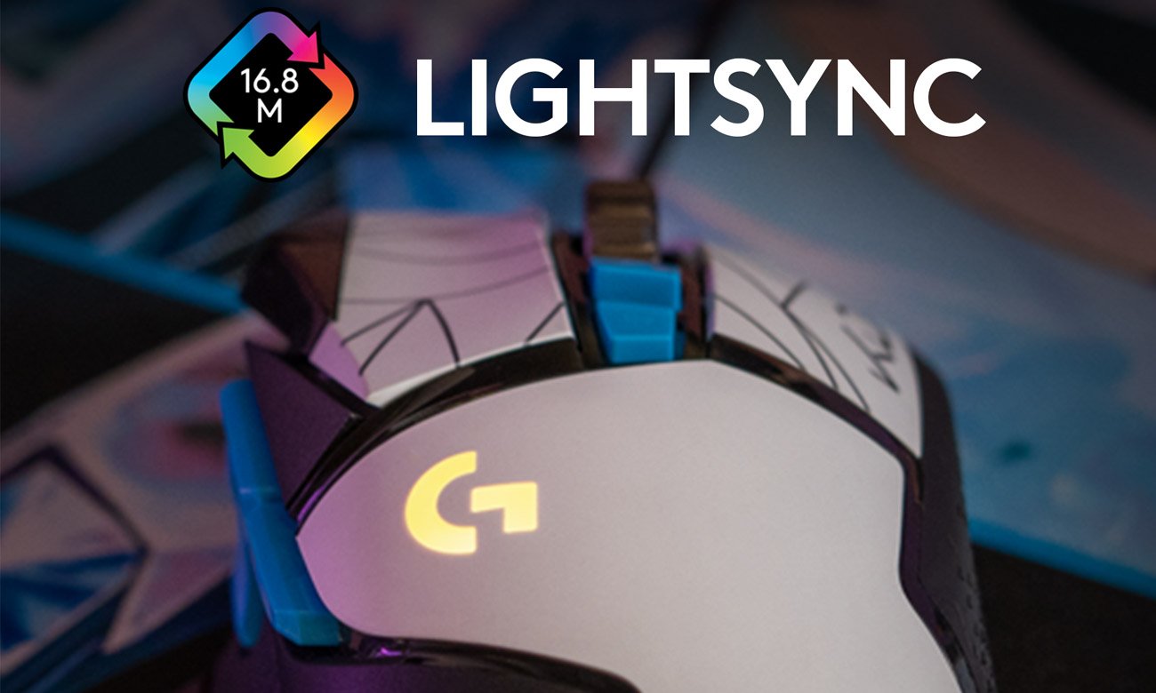 LIGHTSYNC RGB в ігровій миші G502 K/DA