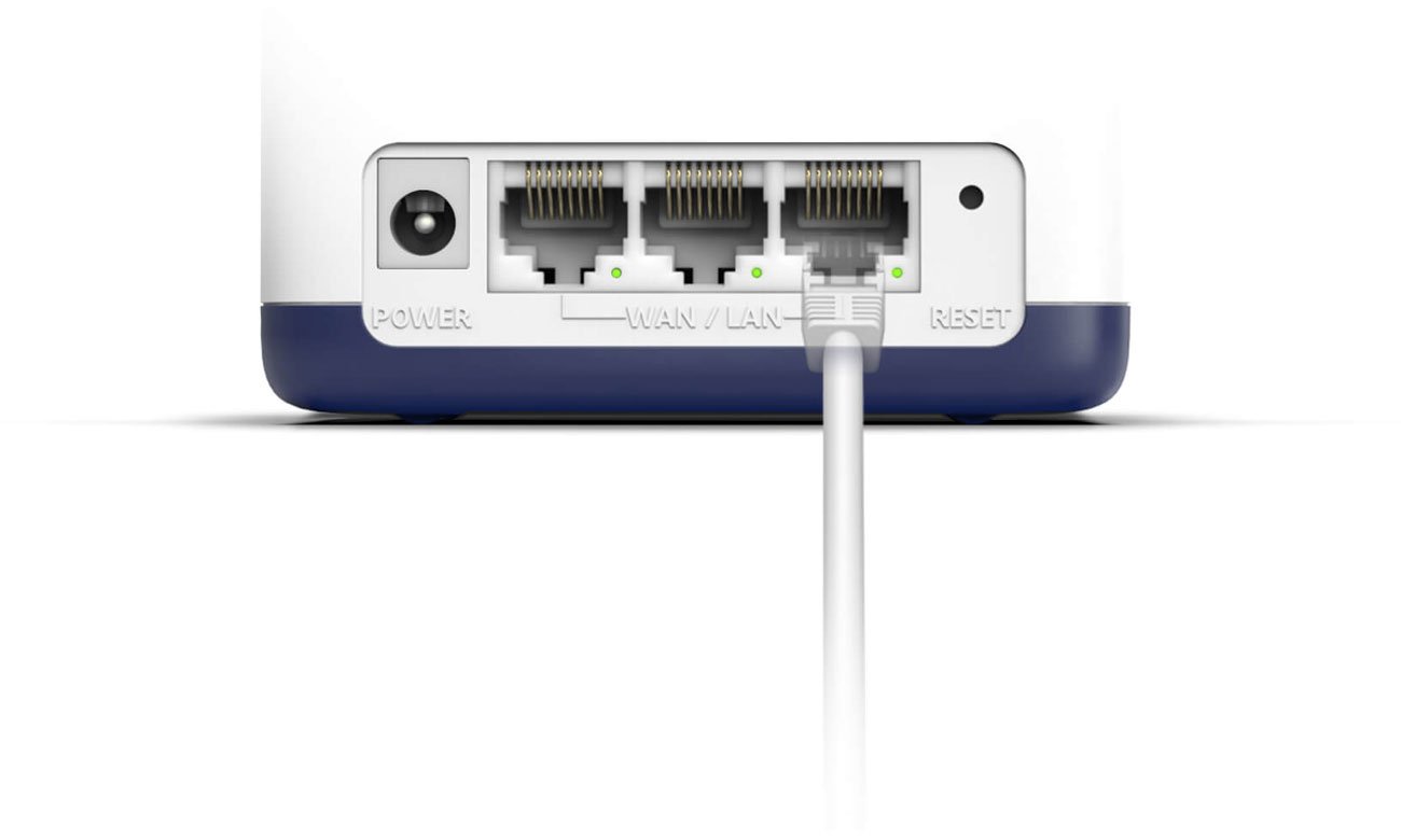 Подключение Mercusys Halo H50G Ethernet