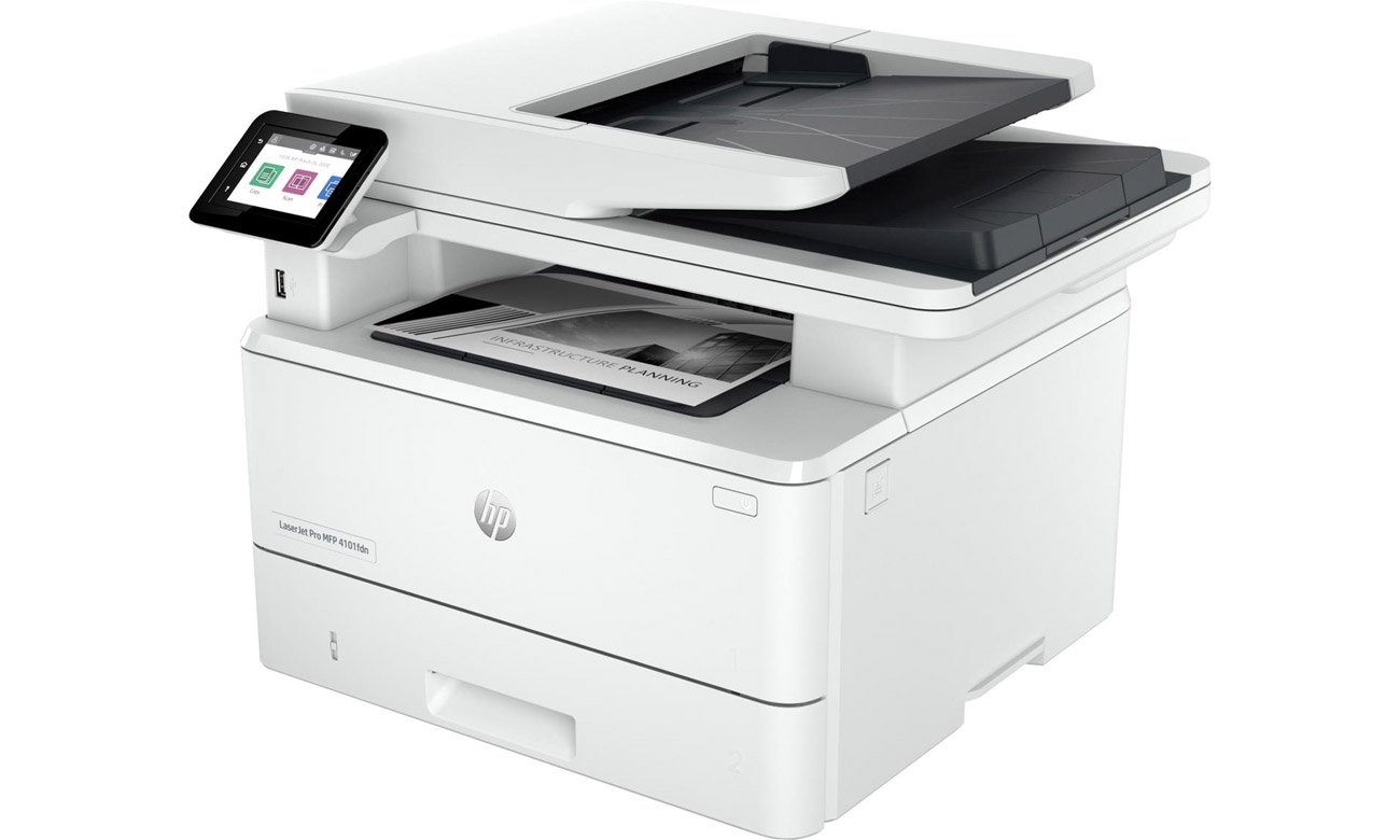 Вид сбоку МФУ HP LaserJet Pro 4102fdn