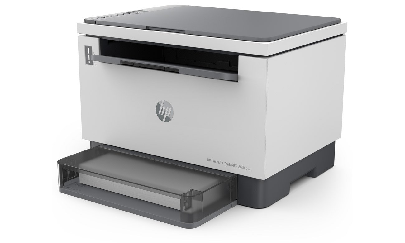 МФУ HP LaserJet Tank 2604dw, вид сбоку под углом