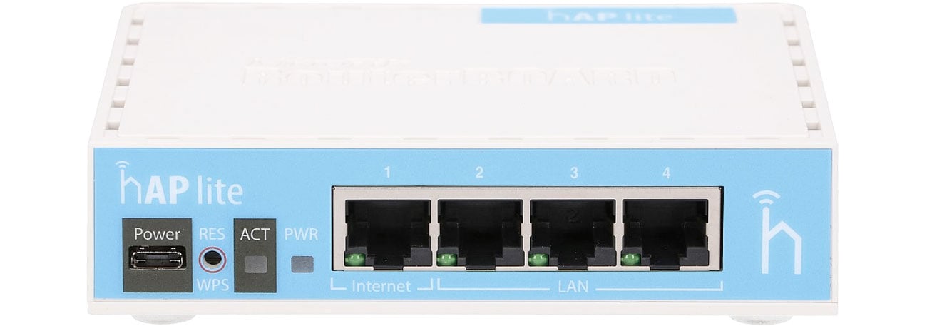 Разъемы MikroTik hAP lite