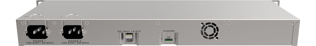 MikroTik RB1100AHx4 вид сзади