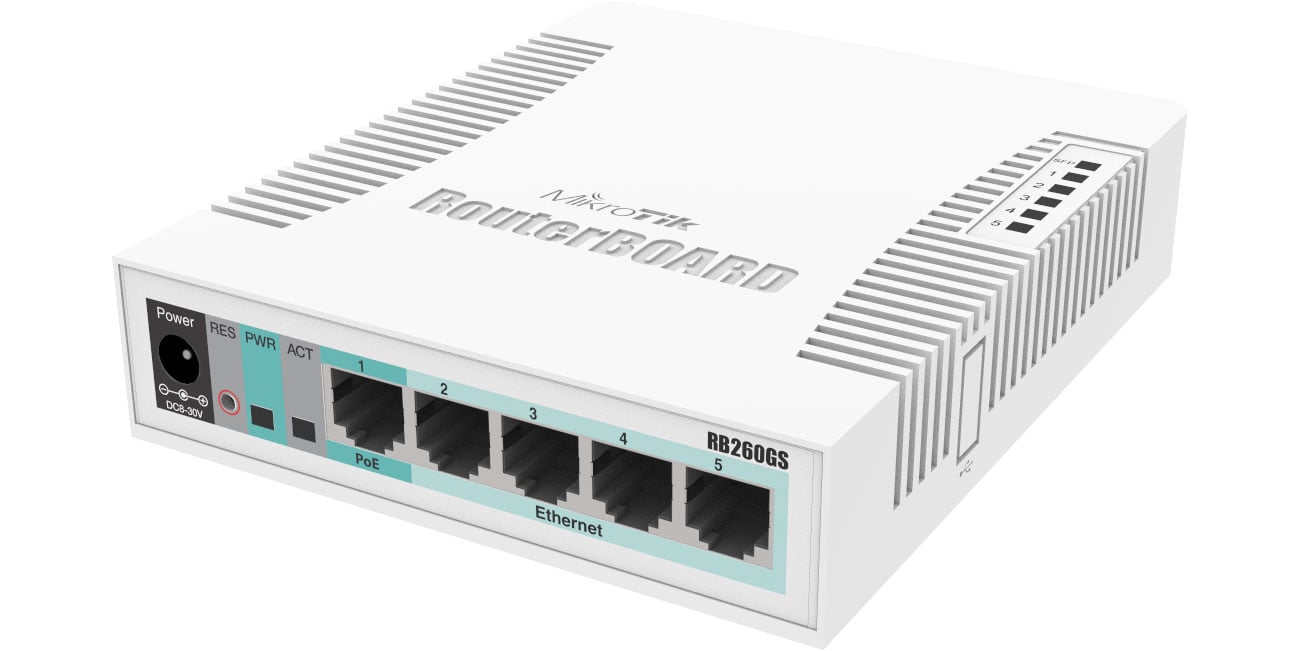 Коммутатор MikroTik RB260GS CSS106-5G-1S