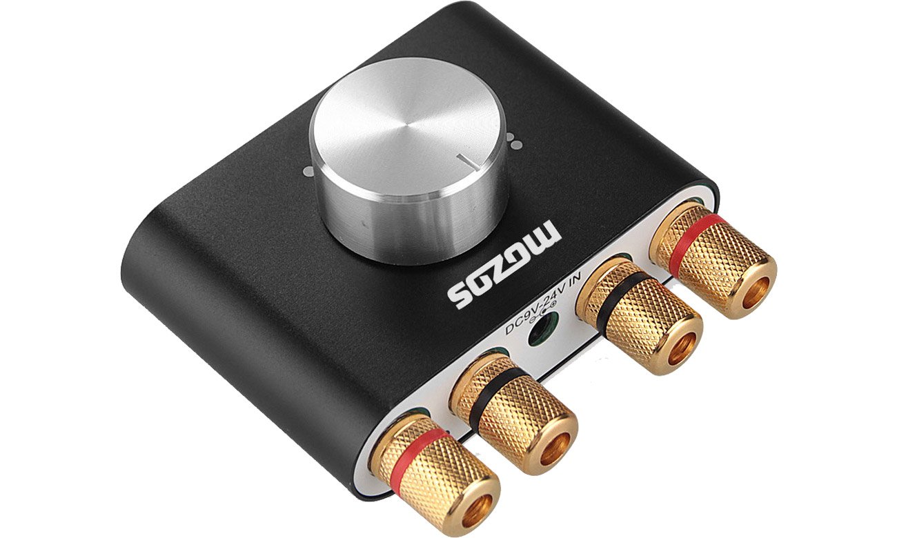 Підсилювач колонок Mozos M01G Stereo DAC USB BT - кутовий вид зверху