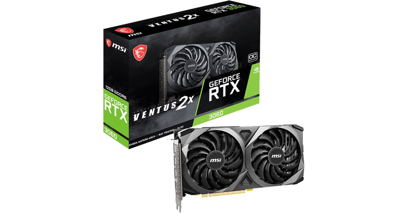 MSI GeForce RTX 3060 VENTUS 2X OC 12 ГБ GDDR6