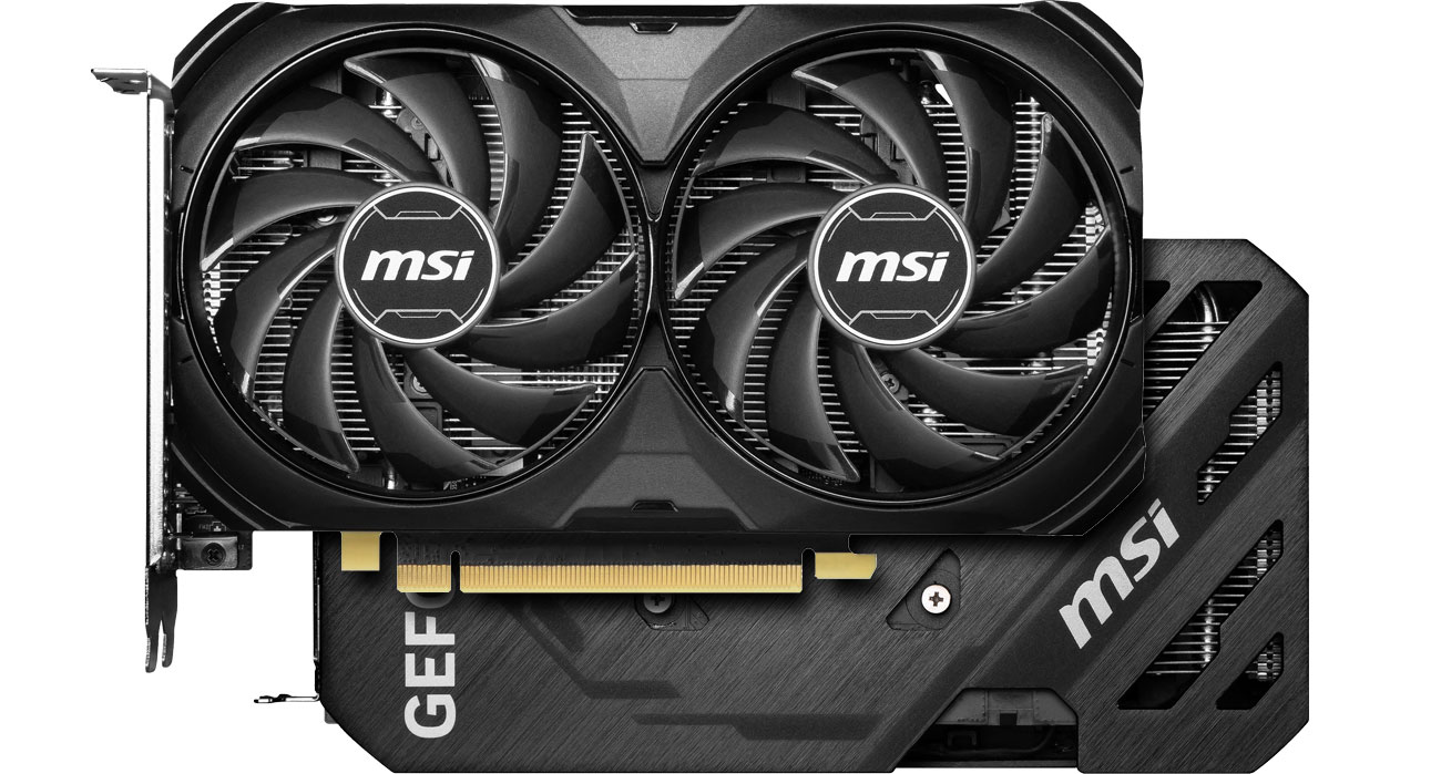 MSI GeForce RTX 4060 Ti Ventus Black 2X OC охлаждение