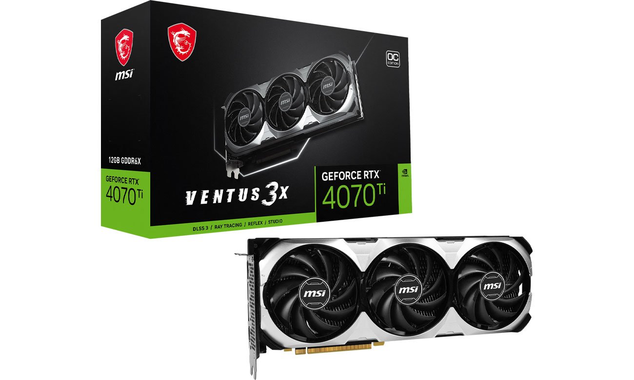 MSI GeForce RTX 4070 Ti VENTUS 3X OC 12 ГБ GDDR6X