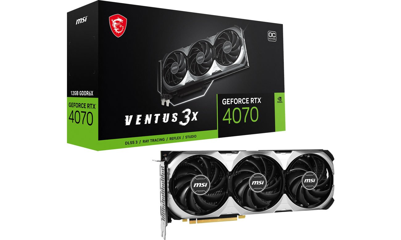 MSI GeForce RTX 4070 VENTUS 3X OC 12 ГБ GDDR6X