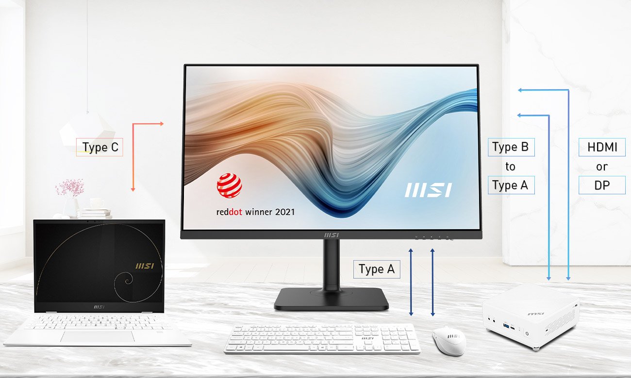 Бизнес-монитор MSI Modern MD272P