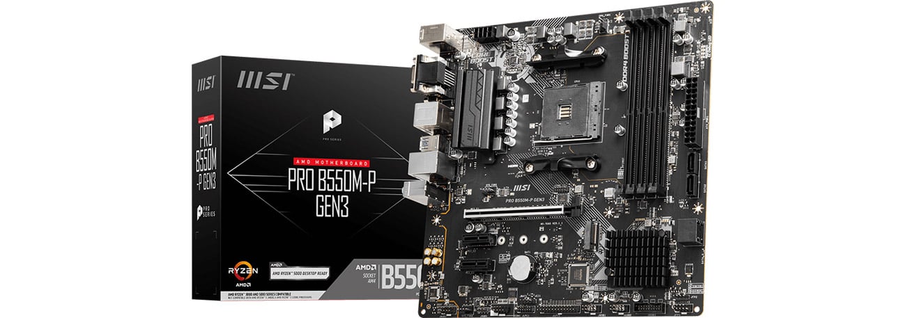 Материнская плата MSI PRO B550M-P GEN3 в коробке