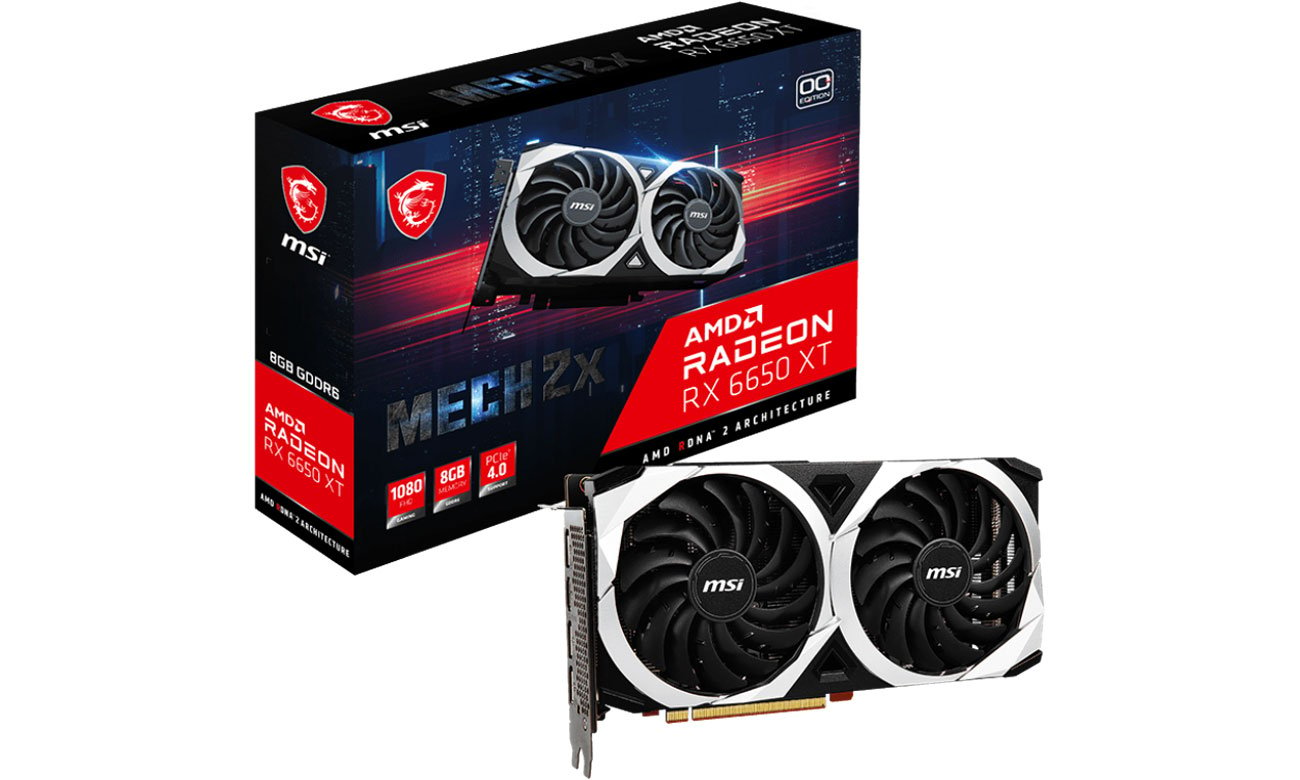 MSI Radeon RX 6650 XT MECH 2X OC 8 ГБ GDDR6