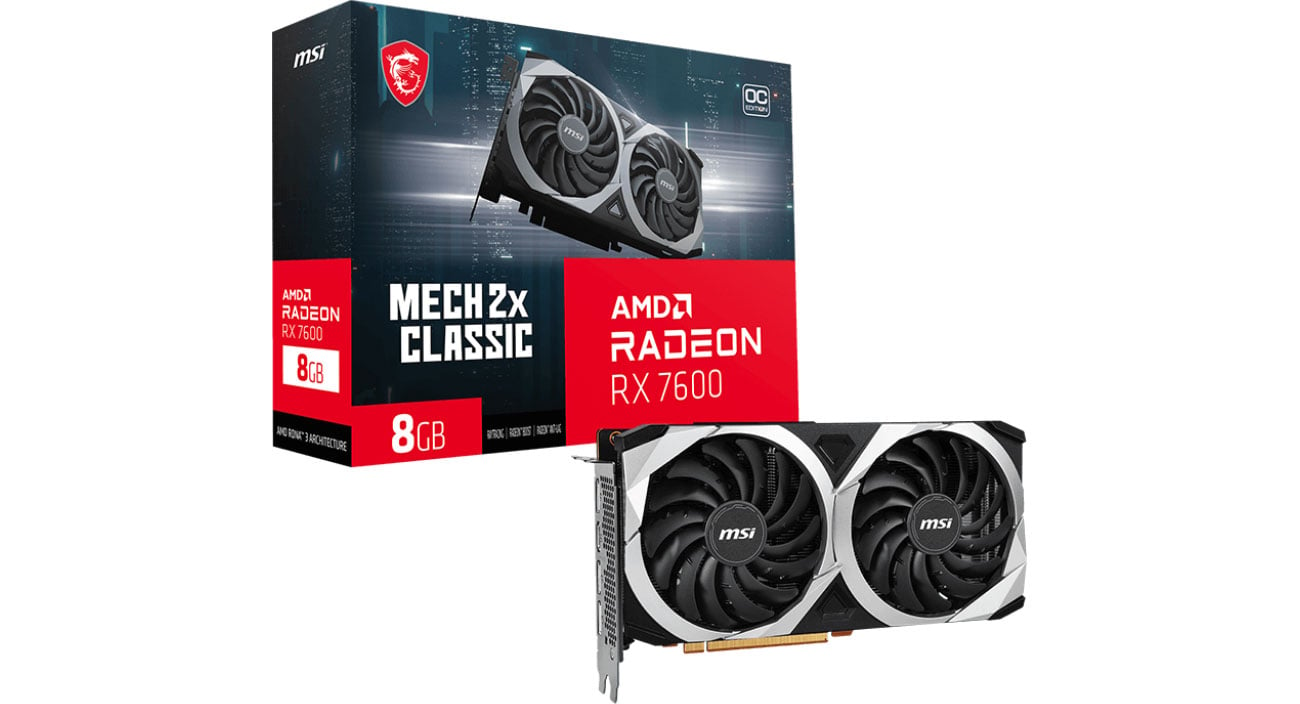 MSI Radeon RX 7600 MECH 2X CLASSIC OC 8 ГБ GDDR6