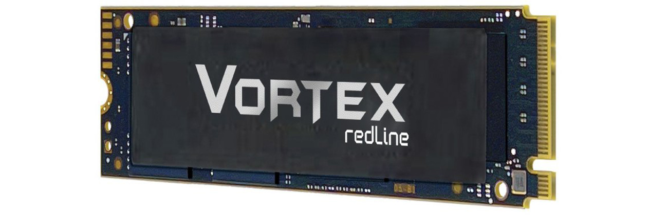 M.2 PCIe Gen4 NVMe Mushkin Vortex SSD – вид спереди под углом