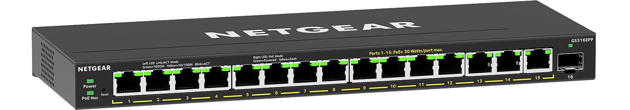 Комутатор Netgear 16p GS316EPP