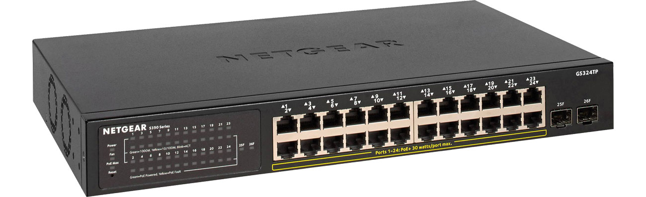 Комутатор Netgear 24p GS324TP