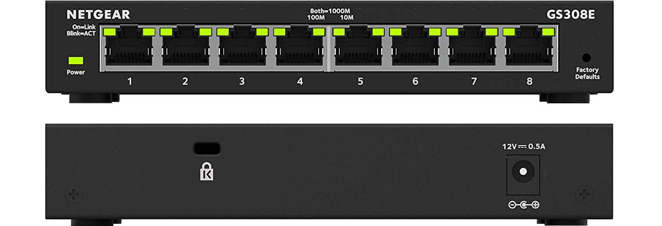 Комутатор Netgear 8p GS308E (8x10/100/1000Mbit)