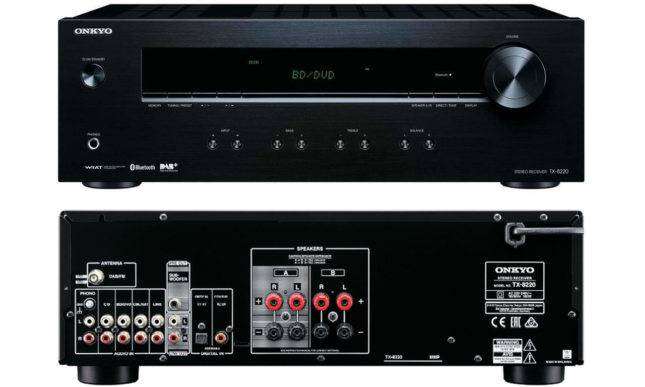 Стереопідсилювач Onkyo TX-8220B чорний