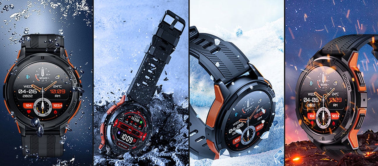 Міцний розумний годинник OUKITEL BT10 Rugged Sport