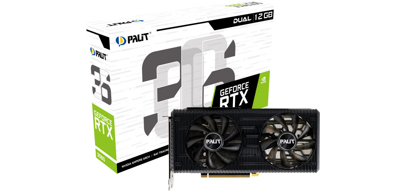 Palit GeForce RTX 3060 Dual 12GB GDDR6 NE63060019K9-190AD