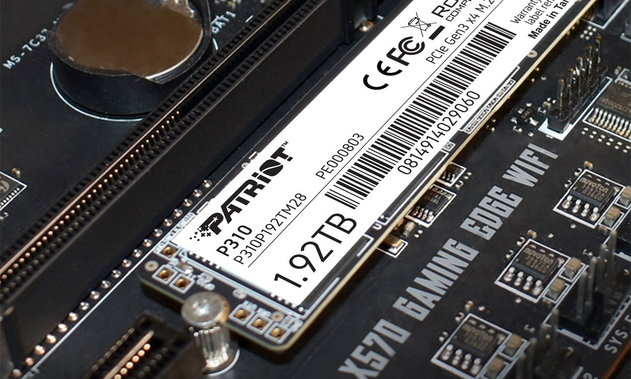 Patriot P310 1,92 ТБ M.2 PCIe NVMe P310P192TM28