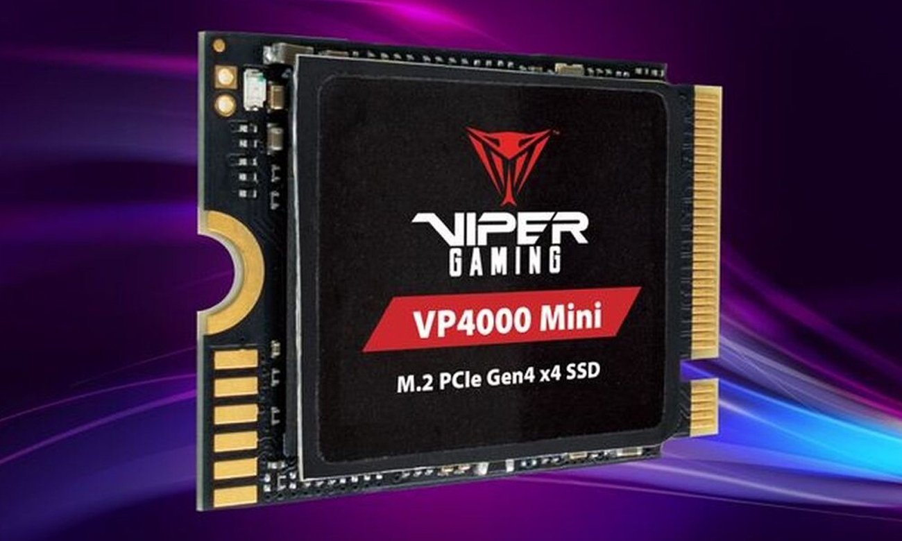 Patriot Viper VP4000 Mini M.2 SSD - Кутовий вигляд спереду