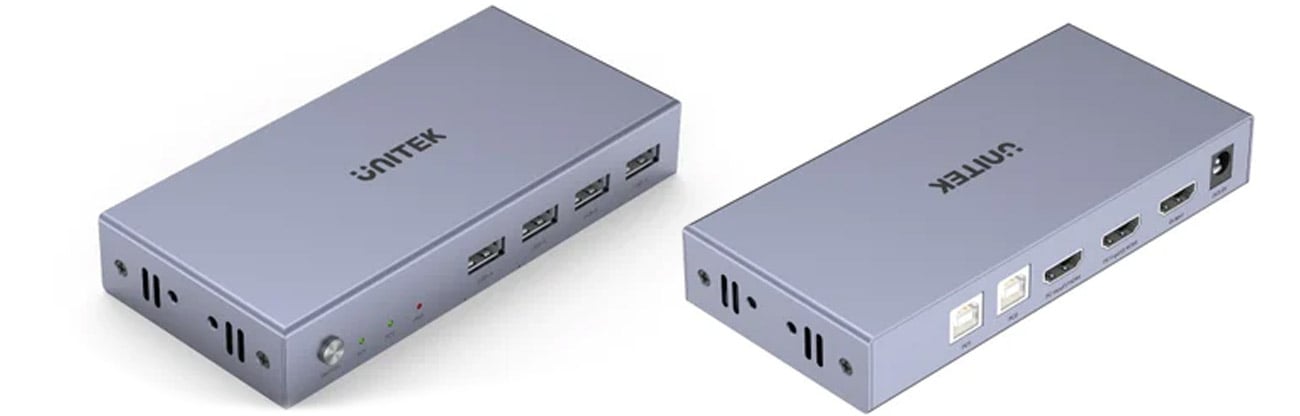 Перемикач KVM Unitek 4K HDMI 2.0 2 входи 1 вихід + USB