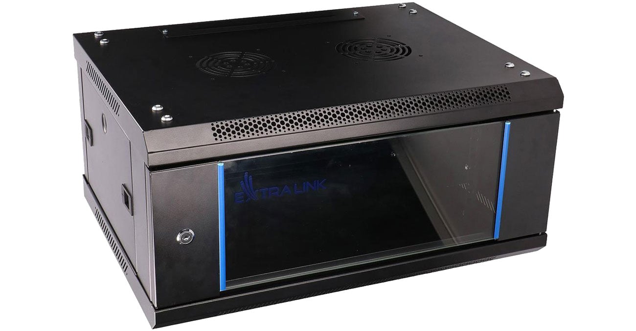 ExtraLink Подвесной шкаф RACK 19'' 4U 600x450mm черный EX.2886