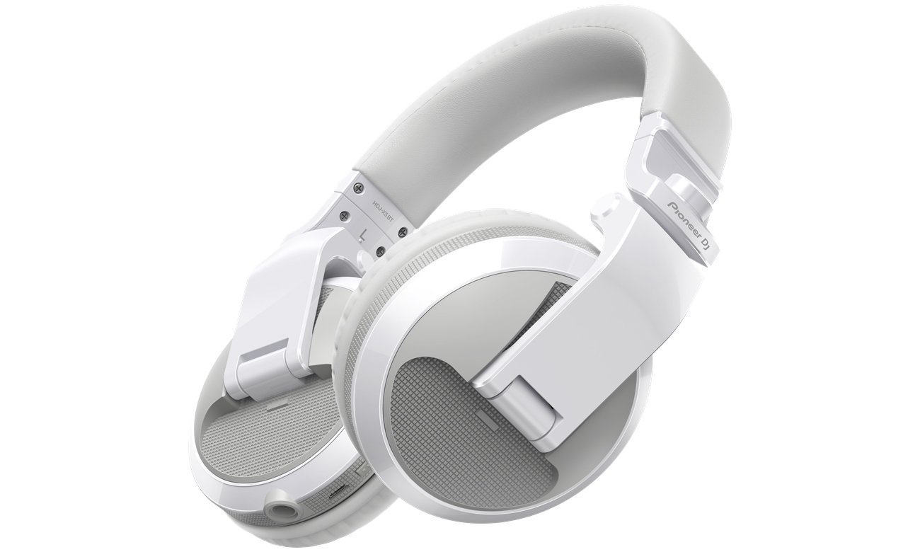 Навушники Pioneer HDJ-X5BT DJ Headphones Білі - кутовий вид спереду