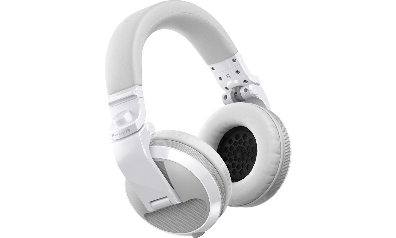 Навушники Pioneer HDJ-X5BT DJ Headphones Білі - кутовий вид спереду