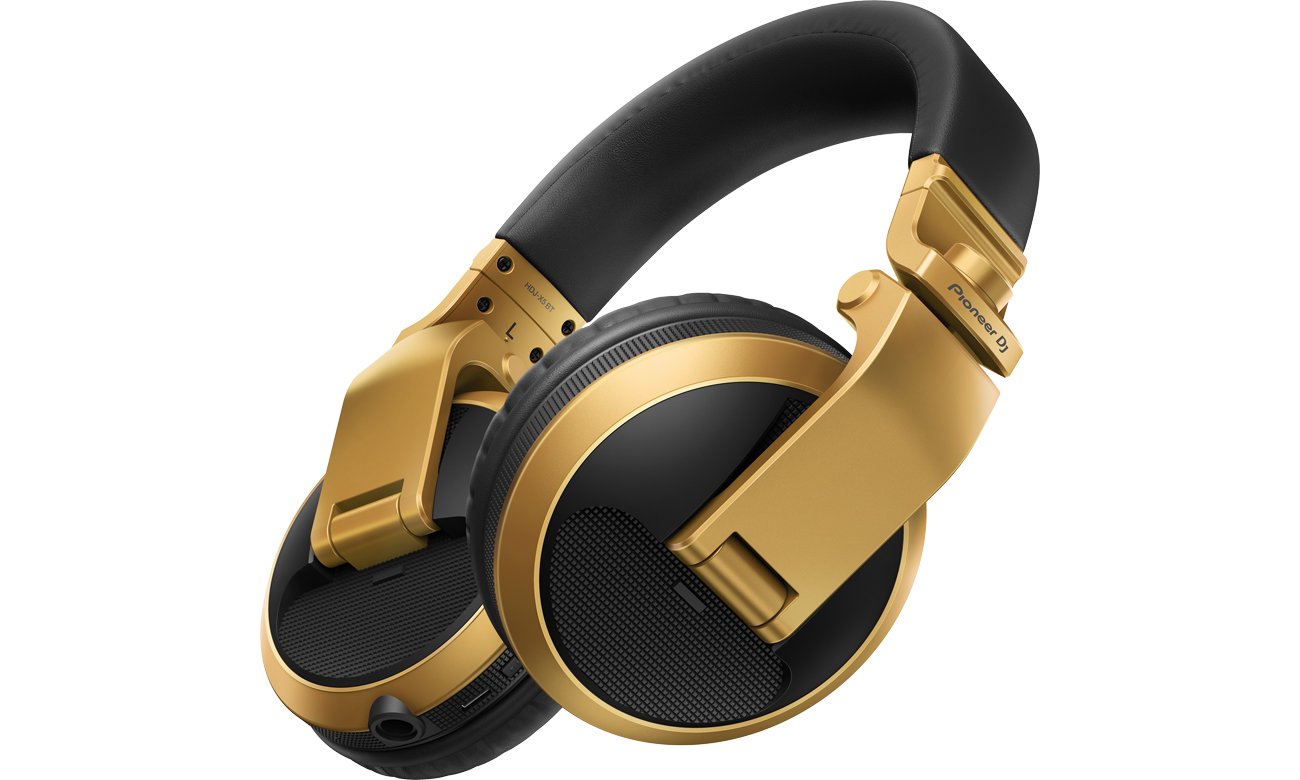 Навушники Pioneer HDJ-X5BT DJ Headphones Gold - кутовий вигляд спереду