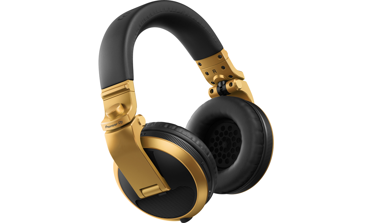 Наушники Pioneer HDJ-X5BT DJ Headphones Gold – угловой вид спереди