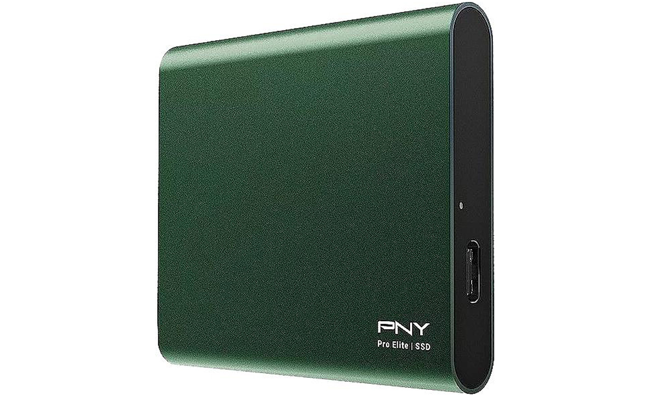 PNY Pro Elite CS2060 USB 3.2 Gen.2 Green - кутовий вигляд спереду