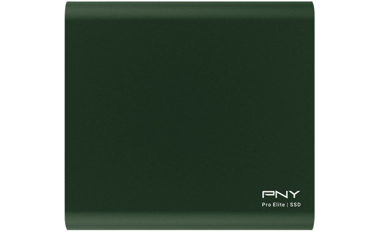 Твердотельный накопитель PNY Pro Elite 500 ГБ, зеленый – вид спереди