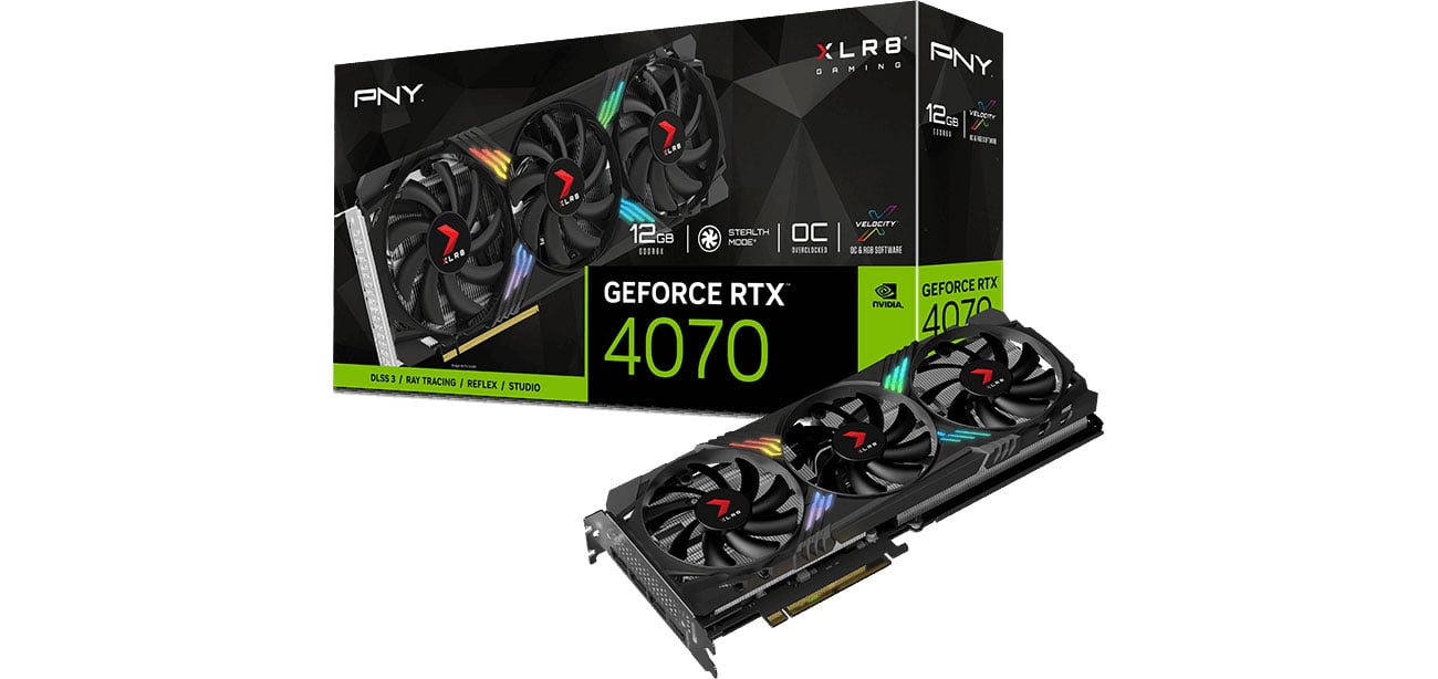 PNY RTX 4070 XLR8 Gaming Verto EPIC-X RGB 12 ГБ GDDR6X