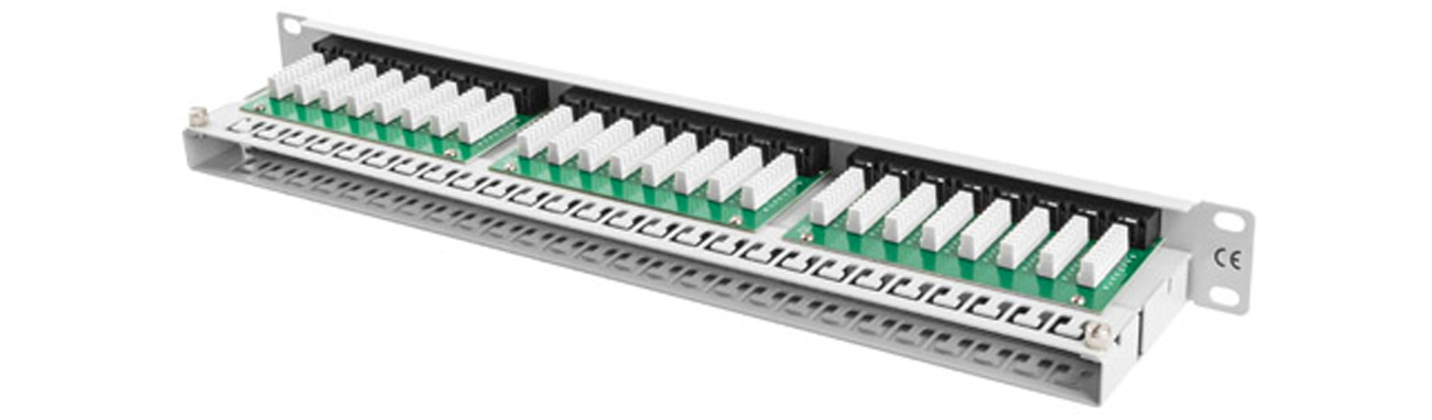 ПАТЧ-ПАНЕЛЬ 48 ПОРТ 1U CAT.5E ЧОРНИЙ LANBERG