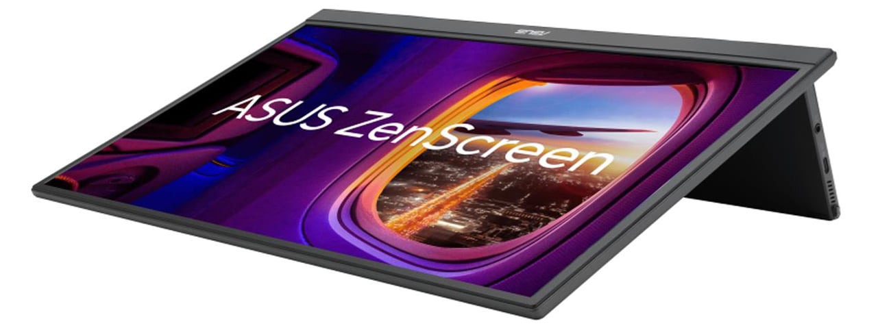 Вид ASUS ZenScreen MB16QHG сверху