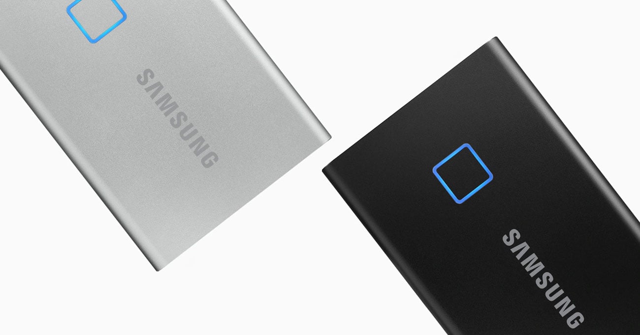 Samsung Portable SSD T7 Touch - сканер вiдбиткiв пальцiв