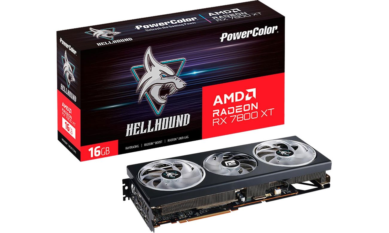 PowerColor Radeon RX 7800 XT Hellhound 16 ГБ GDDR6