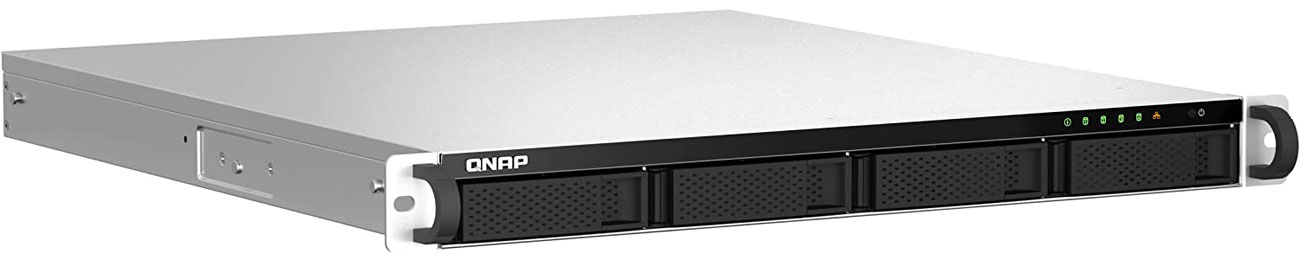 NAS-сервер QNAP TS-464U RACK – вид спереду та справа