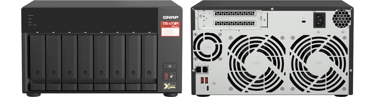 Сетевой диск/массив QNAP TS-873A-8G NAS (8xHDD, 4x2.2GHz, 8GB, 2xLAN)