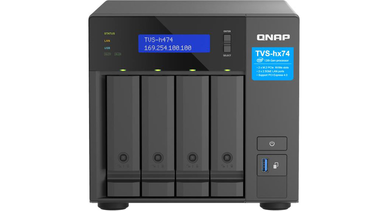 NAS QNAP TVS-H474-PT-8G