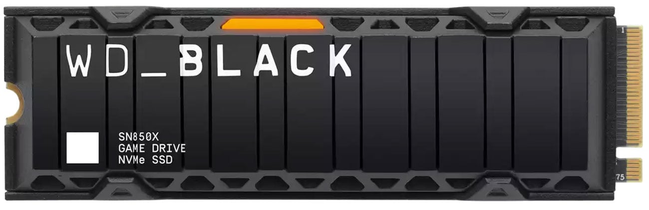 Радіатор M.2 NVMe SSD WD BLACK SN850X – вид спереду