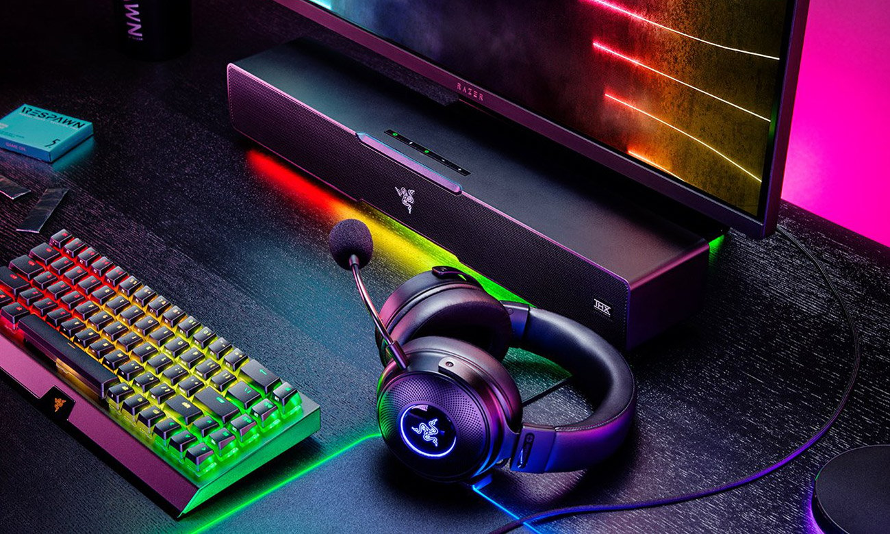 Компьютерная колонка Razer Leviathan V2 – полнодиапазонные драйверы.