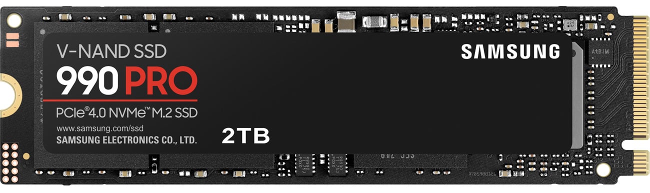 SSD Samsung 990 PRO 2 ТВ M.2 – вид спереди