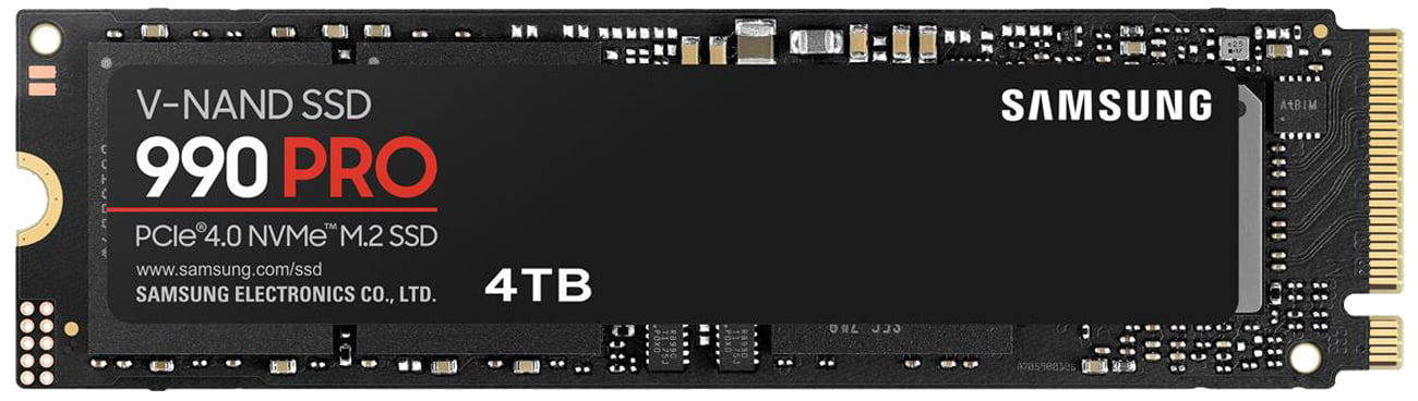 Samsung 990 PRO 4TB M.2 SSD - вид спереду