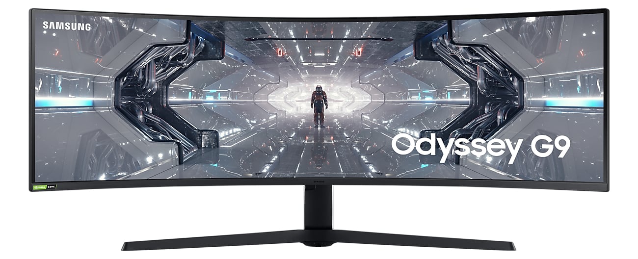 Samsung Odyssey G9 C49G95TSSPX вид спереду