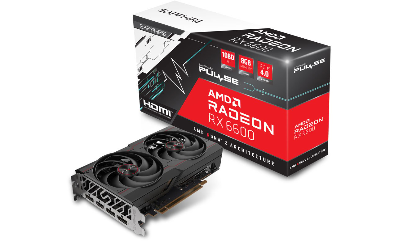 Sapphire Radeon RX 6600 GAMING Pulse 8 ГБ GDDR6